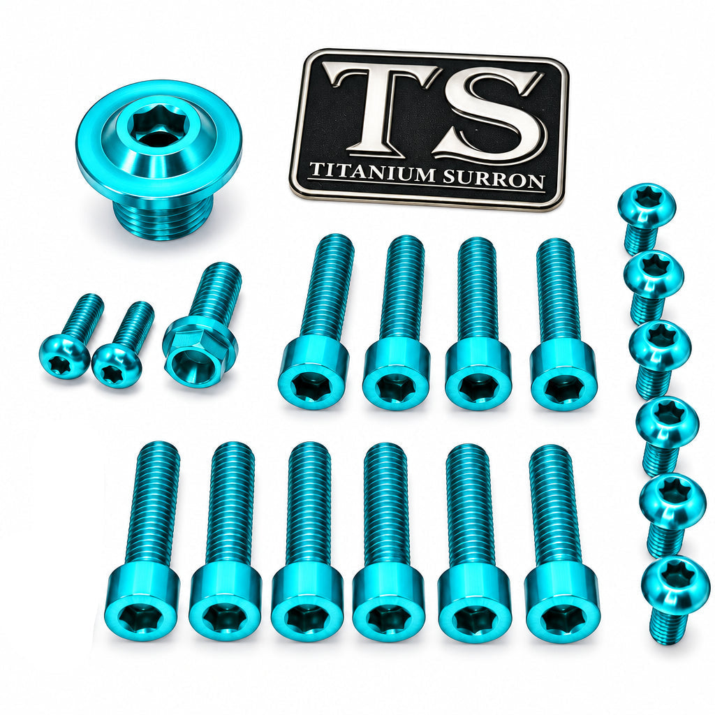 Titanium Surron Ultra Bee OEM Fork Bolt Kit