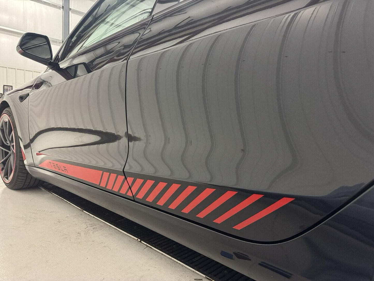 Tesla Racing Stripes Decal Sticker. #6795