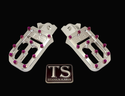 TS Custom Foot Pegs w/ Titanium Grips for Talaria and Altis