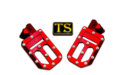 TS Custom Foot Pegs w/ Titanium Grips for Talaria and Altis