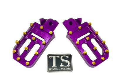 TS Custom Foot Pegs w/ Titanium Grips for Talaria and Altis