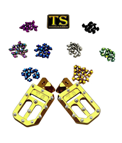 TS Custom Foot Pegs w/ Titanium Grips for Talaria and Altis