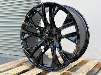 GM3 22x9 6x139.7 +20 78.1 GLOSS BLACK (FITS GMC SILVERADO TAHOE SIERRA)