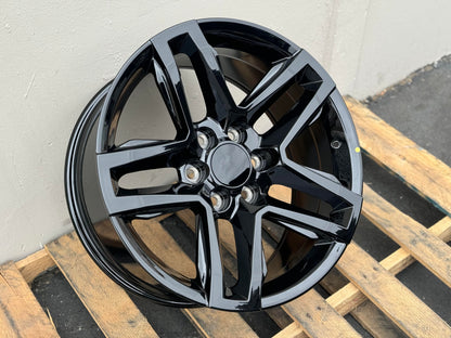 GM5 18X8.5 6X139.7 +24 CB78.1 GLOSS BLACK (FITS GMC SILVERADO TAHOE SIERRA)