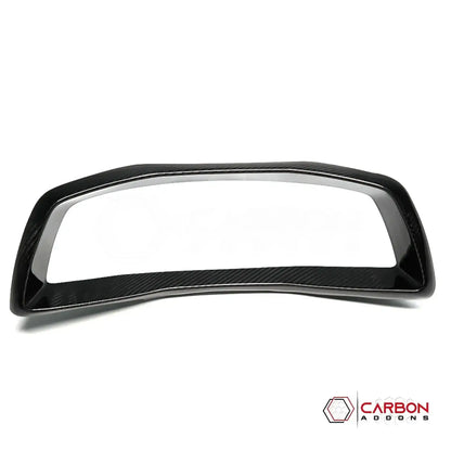 C8 Corvette Real Carbon Fiber Gauge Cluster Trim Cover | Interior Overlay (2020–2025)