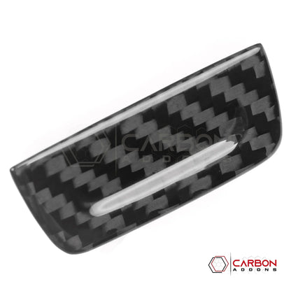 C8 Corvette Glove Box Switch Cover – Real Dry Carbon Fiber (Stingray / Z06 / E-Ray / ZR1, 2020-2026)