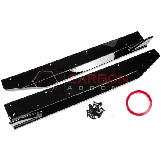 2024+ Mustang S650 Side Skirt Extensions with Winglets | ABS