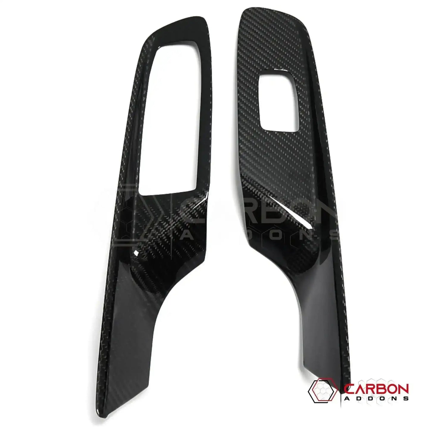 C8 Corvette Real Carbon Fiber Window Switch Trim Covers | Interior Overlay (2020–2026)