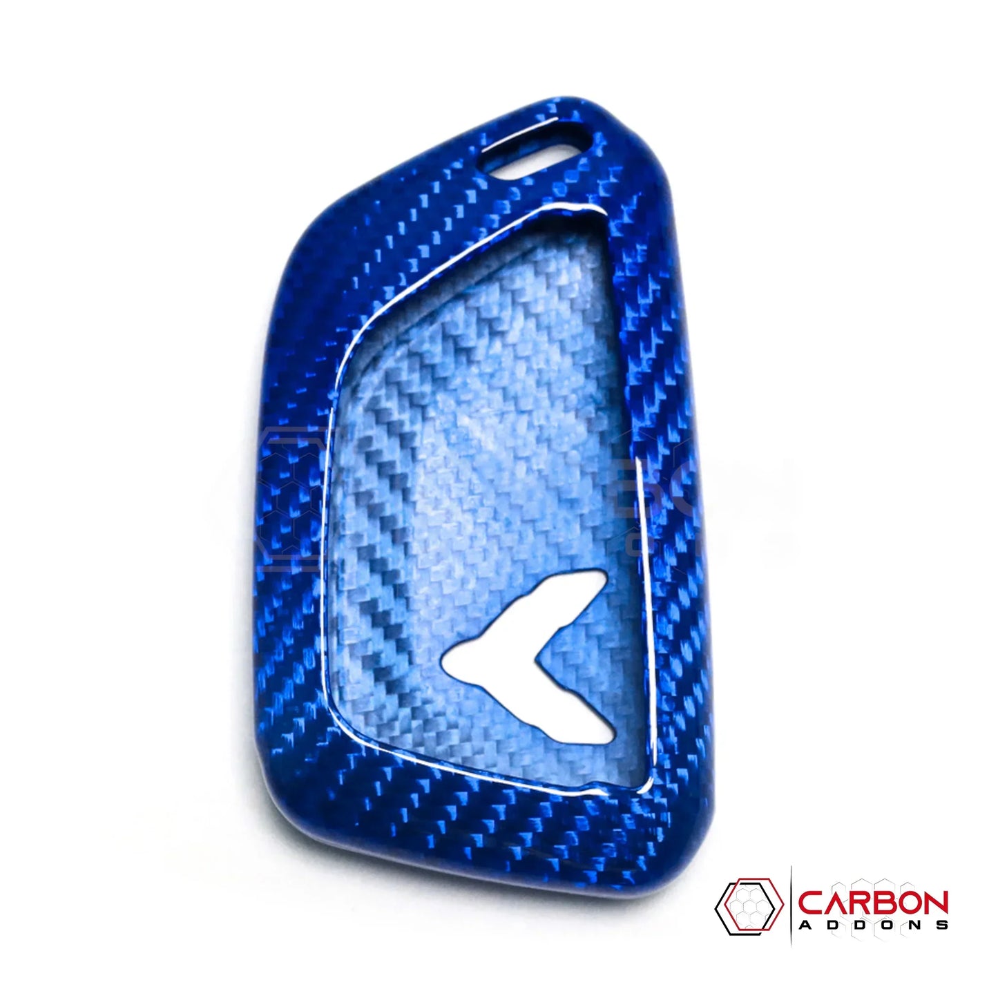 C8 Corvette Real Carbon Fiber Key Fob Cover | Black, Red, Blue & Forged Carbon (2020–2026)