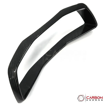 C8 Corvette Real Carbon Fiber Gauge Cluster Trim Cover | Interior Overlay (2020–2025)