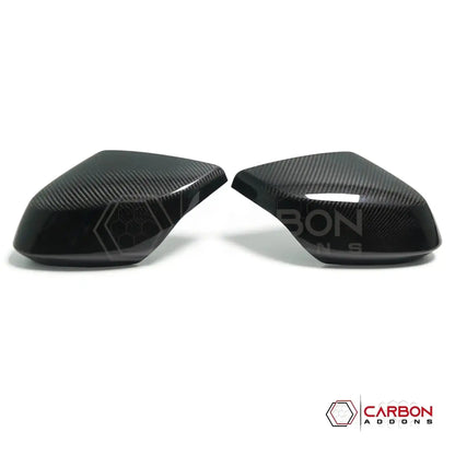 C8 Corvette Real Carbon Fiber Mirror Cap Replacements | Direct Replacement (2020–2026)