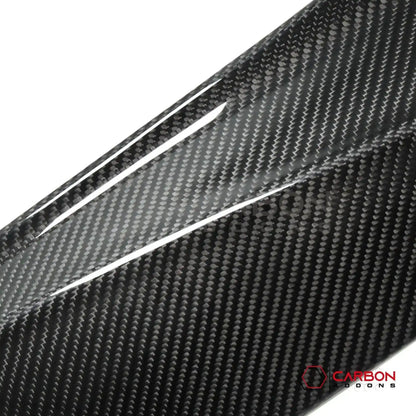 C8 Corvette Real Carbon Fiber Door Kick Panel Covers | Interior Overlay (2020–2026)