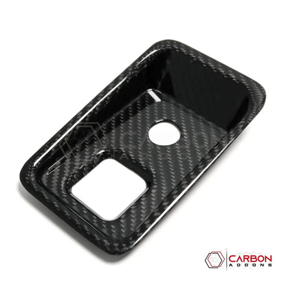 C8 Corvette Carbon Fiber Parking Brake / HUD Button Control Trim Cover (2020–2026)