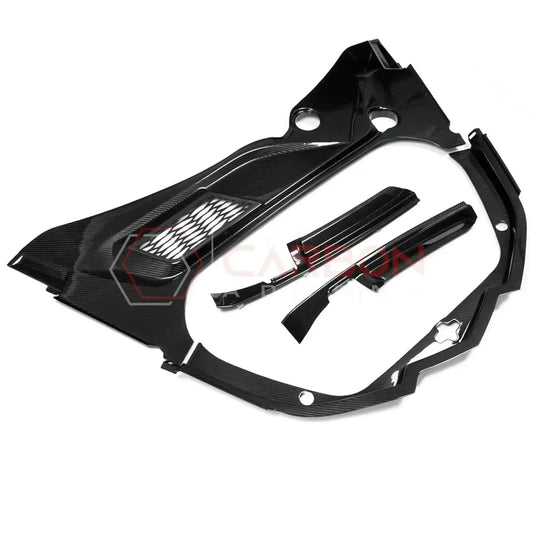 C8 Corvette Real Carbon Fiber Front Trunk (Frunk) Replacement Trim Panels | Stingray, Z06 & E-Ray (2020–2026 Coupe)