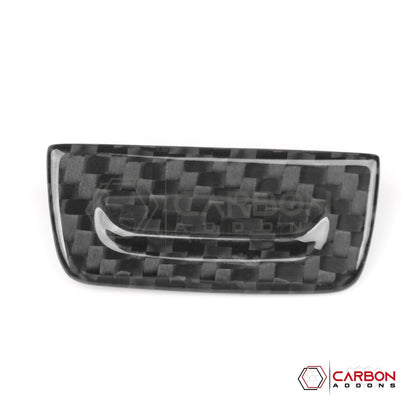 C8 Corvette Glove Box Switch Cover – Real Dry Carbon Fiber (Stingray / Z06 / E-Ray / ZR1, 2020-2026)