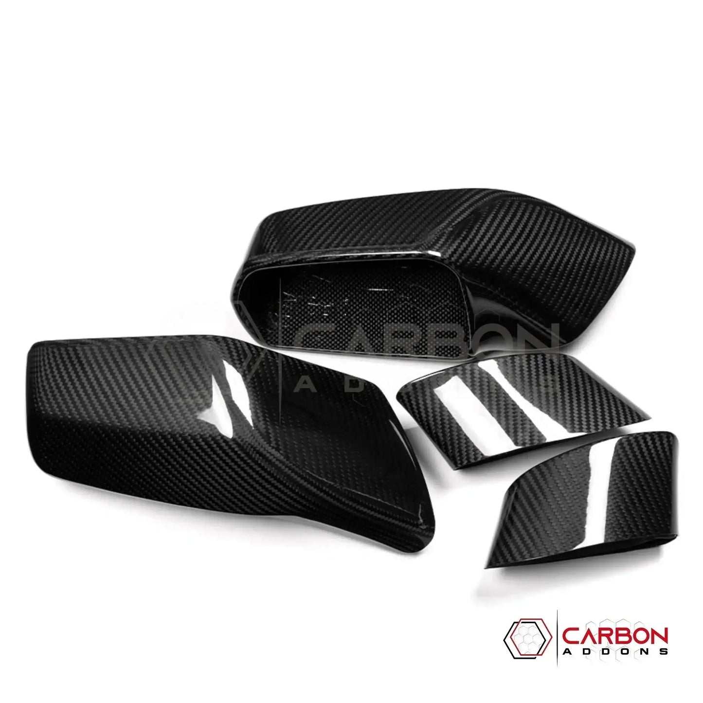 C7 Corvette (2014–2019) Dry Carbon Fiber Side Mirror Cap Covers – Fits Stingray, Z06, Grand Sport & ZR1
