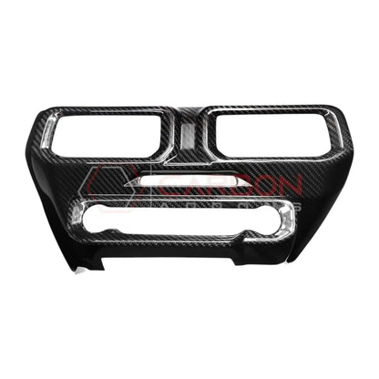 Real Carbon Fiber Center Dashboard A/C Vent Trim Cover for 2024+ Ford Mustang