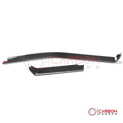 2026+ C8 Corvette Carbon Fiber Dash Trim Cover | Chrome Delete