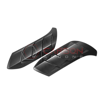 Real Carbon Fiber Fender Vent Trim Covers For 2021+ Bronco Raptor
