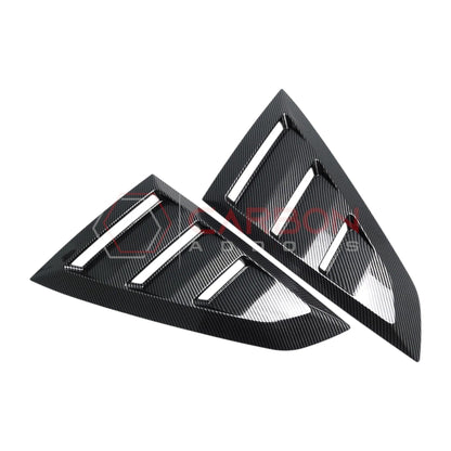 2024+ S650 Mustang Rear Quarter Window Louvers - ABS Plastic