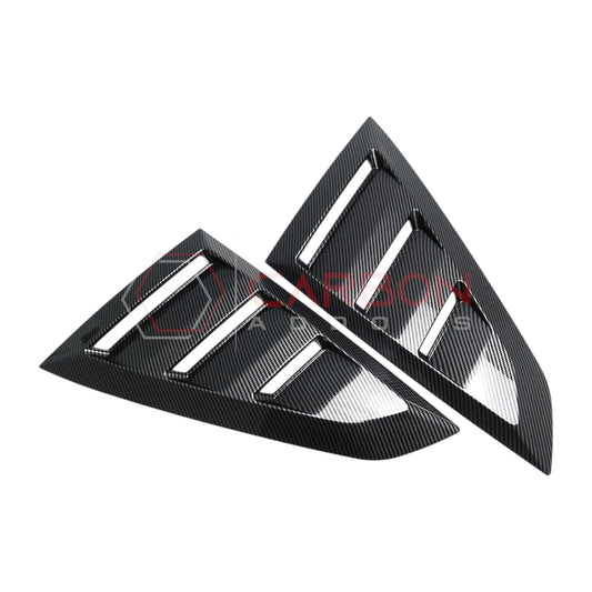 2024+ S650 Mustang Rear Quarter Window Louvers - ABS Plastic