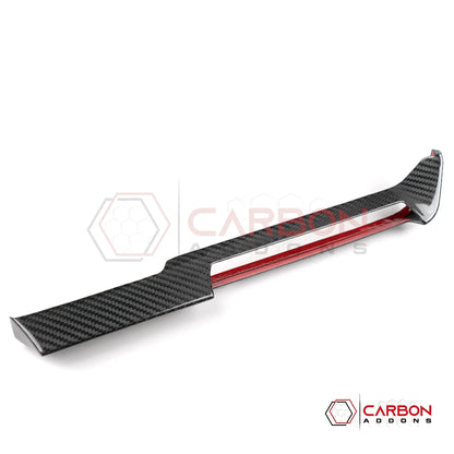 2026+ C8 Corvette Real Carbon Fiber AC Control Trim Cover | Chrome Delete