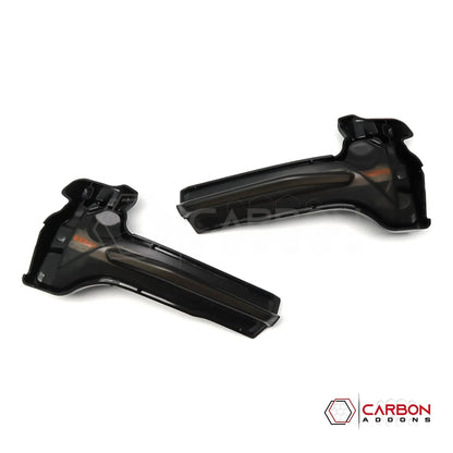 C8 Corvette Smoked Dynamic Sequential LED Mirror Cap Turn Signals