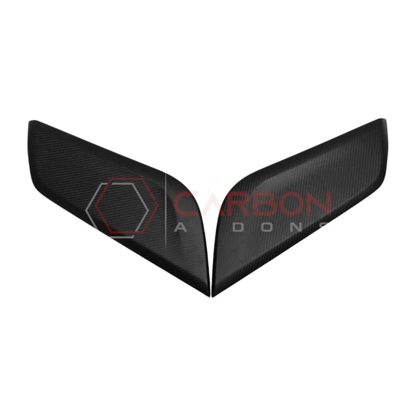 Real Carbon Fiber Center Console Side Trim Covers for 2024+ Ford Mustang