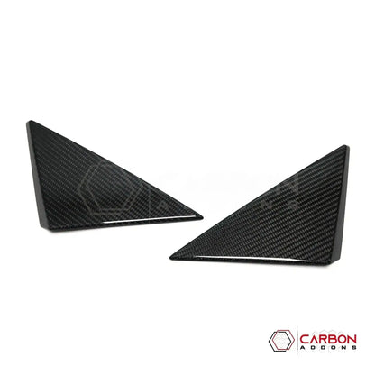 C8 Corvette 2020+ Real Carbon Fiber A-Pillar Exterior Trim Cover