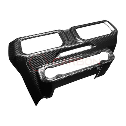 Real Carbon Fiber Center Dashboard A/C Vent Trim Cover for 2024+ Ford Mustang