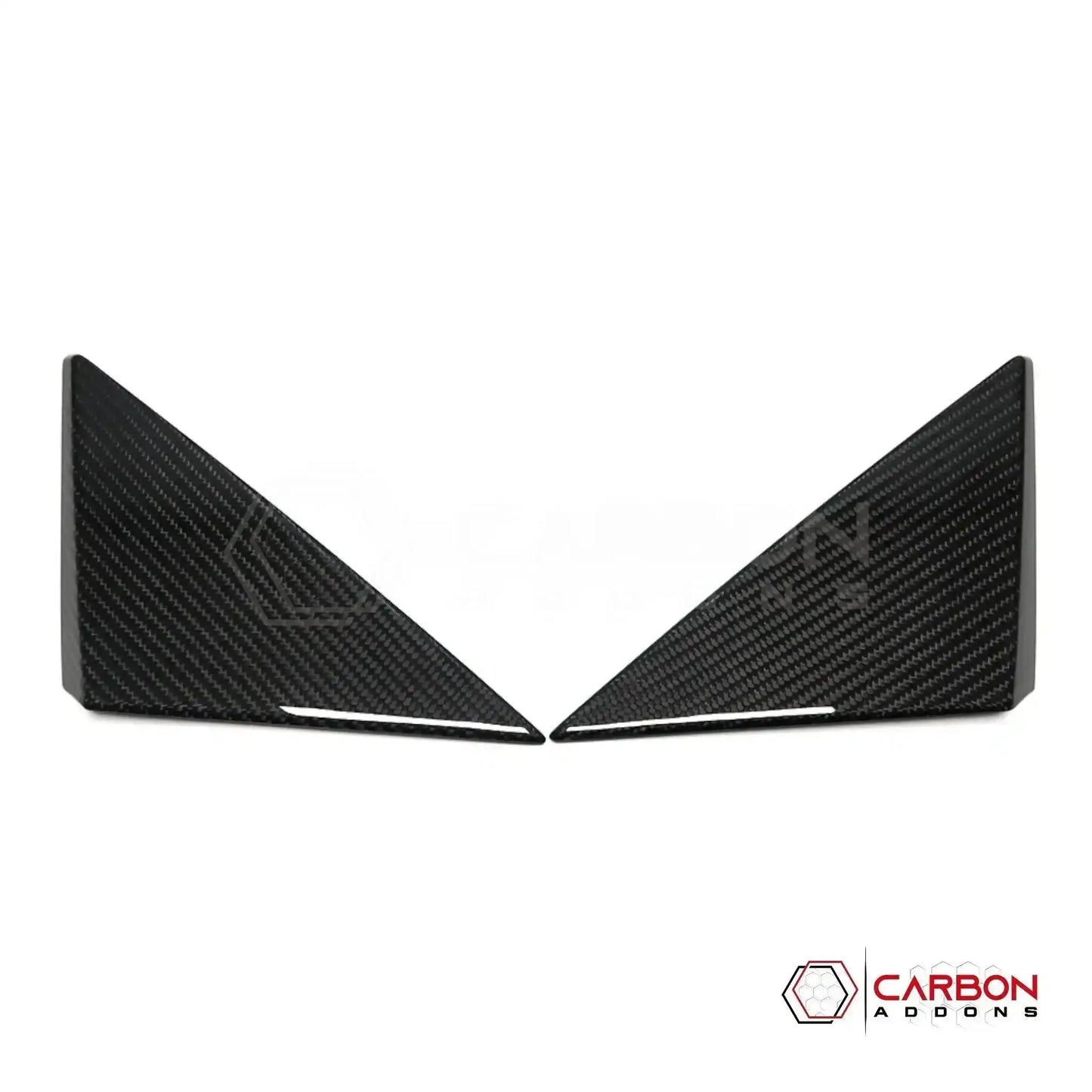 C8 Corvette 2020+ Real Carbon Fiber A-Pillar Exterior Trim Cover