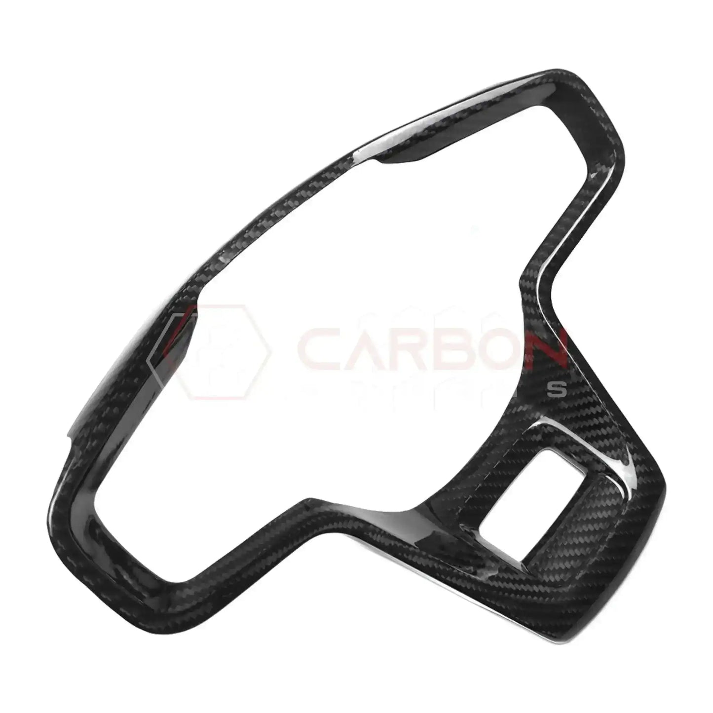 Real Carbon Fiber Steering Wheel Button Trim Cover For 2021+ Bronco