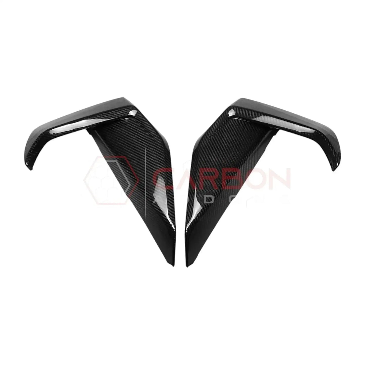 Real Carbon Fiber Lower Side Grille Trim Covers for 2024+ Ford Mustang GT