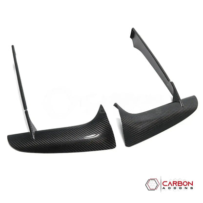 C8 Corvette Stingray Carbon Fiber Front Bumper Grille Bezel Covers | Exterior Upgrade (2020–2026)