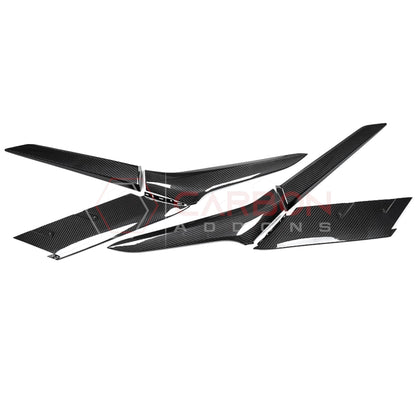 C8 Corvette Z06/ERay Carbon Fiber Side Scoop Boomerang Directly Replacement Trims