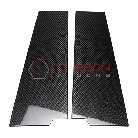 2021+ Ford Bronco 4-Door Real Dry Carbon Fiber B-Pillar Trim Covers (Glossy or Matte)