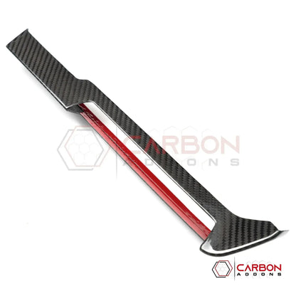 2026+ C8 Corvette Real Carbon Fiber AC Control Trim Cover | Chrome Delete