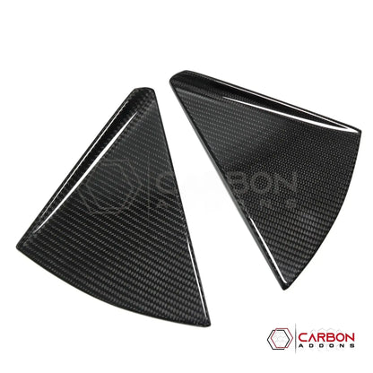 C8 Corvette Convertible Carbon Fiber B-Pillar Trim Covers | Exterior Upgrade (2020–2026)