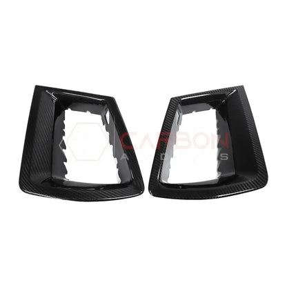 Real Carbon Fiber Upper Grille Insert Covers for 2024+ Ford Mustang GT