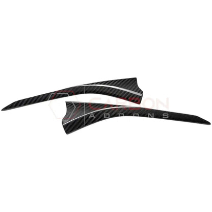 C8 Corvette Real Carbon Fiber Door Panel Upper Trim Covers(2020-2025)