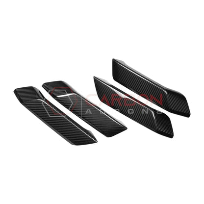 Real Carbon Fiber Interior Lower Door Handle Trim Covers For 2021+ Bronco