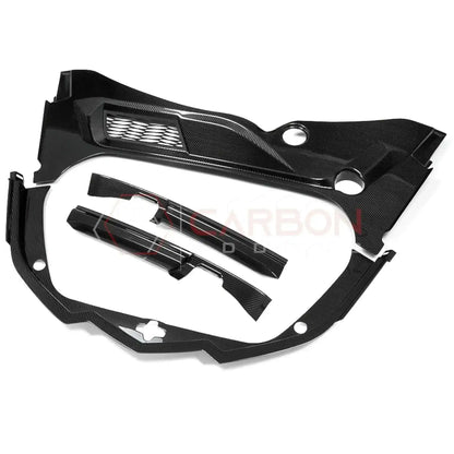 C8 Corvette Real Carbon Fiber Front Trunk (Frunk) Replacement Trim Panels | Stingray, Z06 & E-Ray (2020–2026 Coupe)