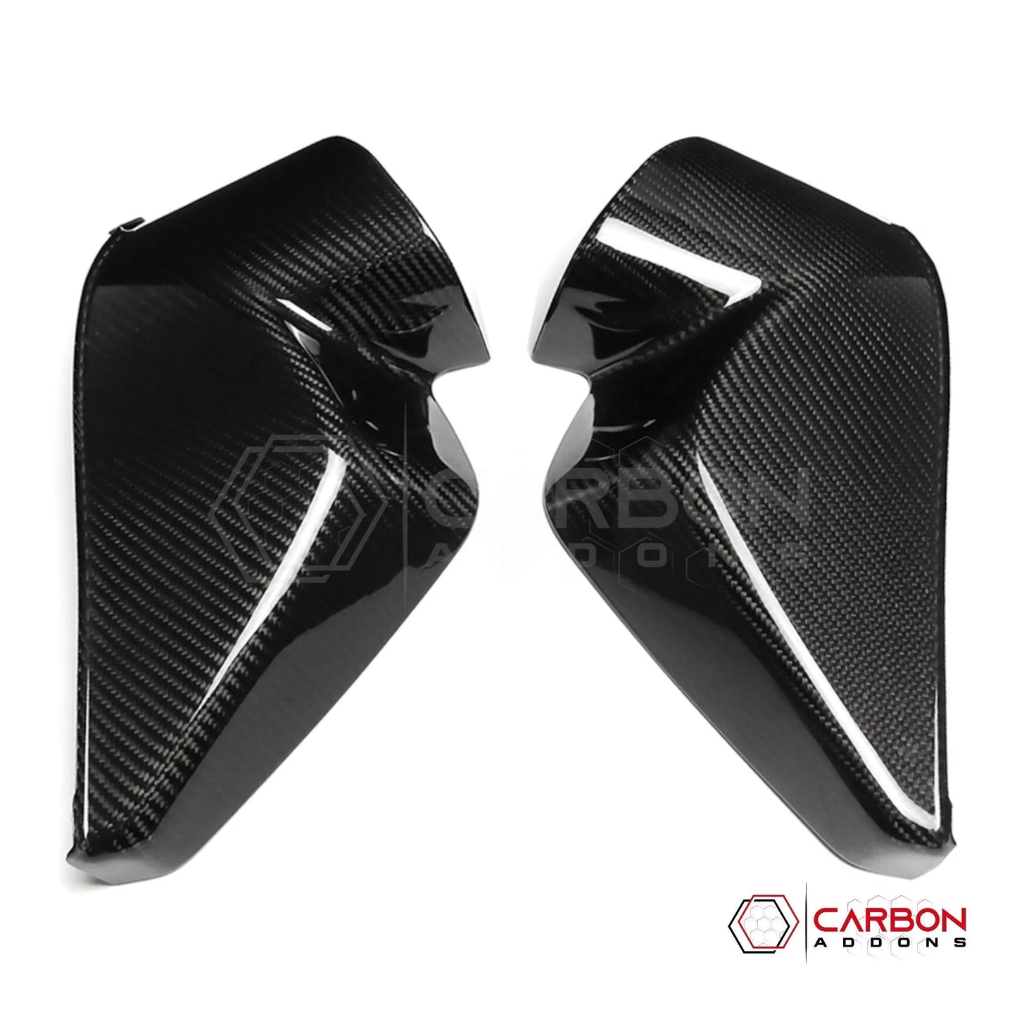 C8 Corvette Real Carbon Fiber Dashboard Door Sill Covers | Interior Overlay (2020–2026)