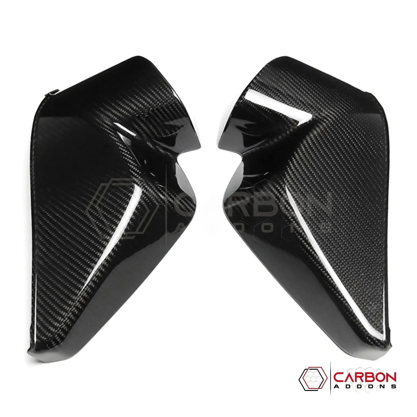 C8 Corvette Real Carbon Fiber Dashboard Door Sill Covers | Interior Overlay (2020–2026)