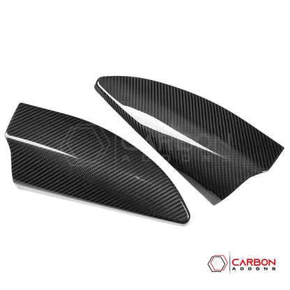 2021+ Ford F-150 Real Carbon Fiber Inner Door Triangle A-Pillar Trim Covers