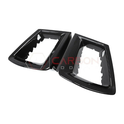 Real Carbon Fiber Upper Grille Insert Covers for 2024+ Ford Mustang GT