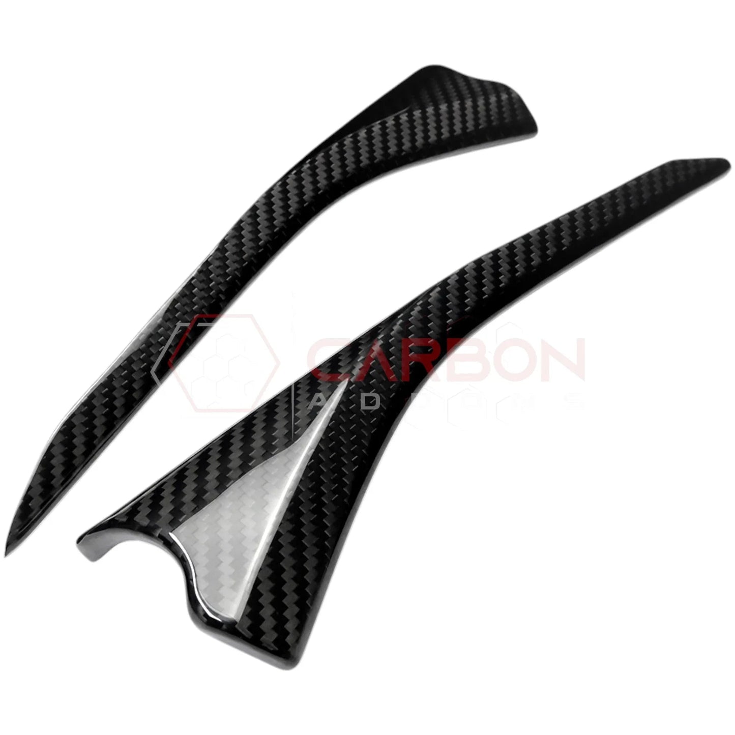 C8 Corvette Real Carbon Fiber Door Panel Upper Trim Covers