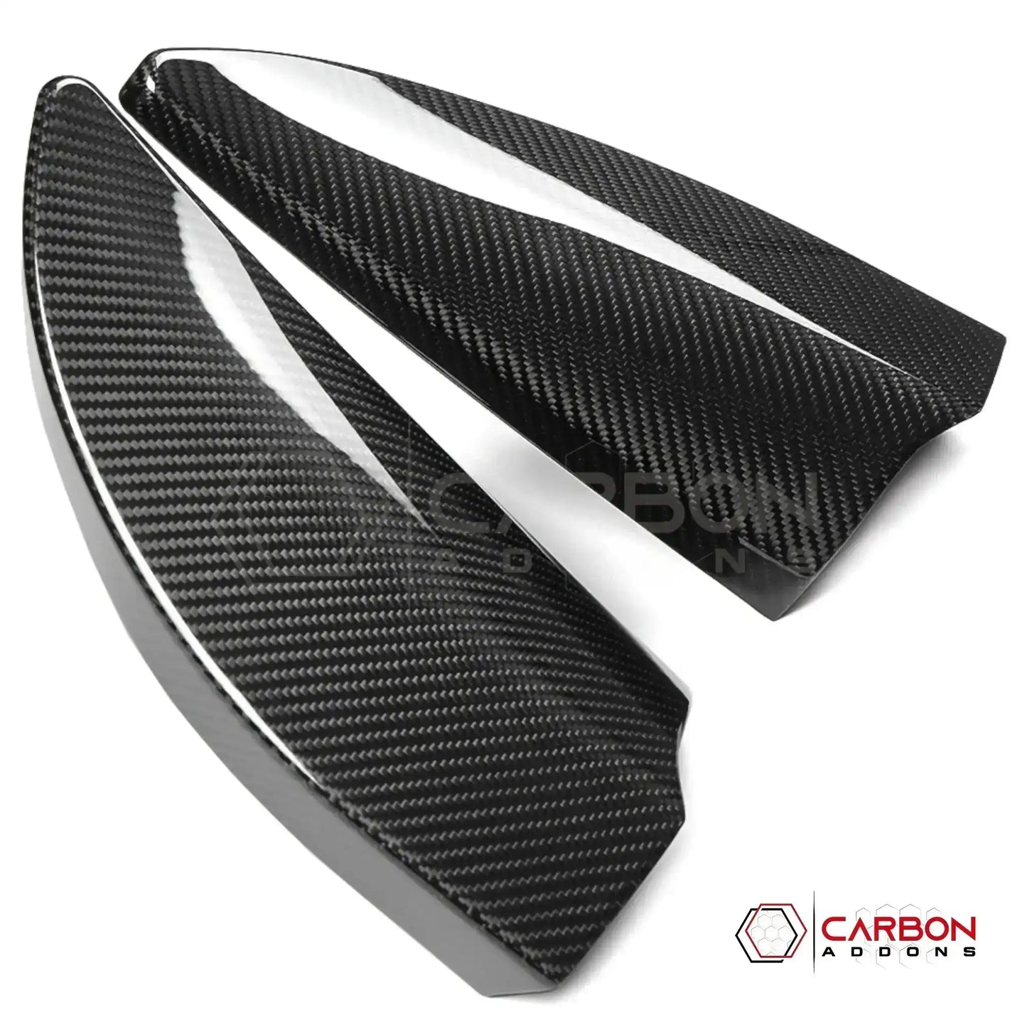 Real Carbon Fiber A-Pillar Speaker Trim Covers for 2021+ Ford F-150