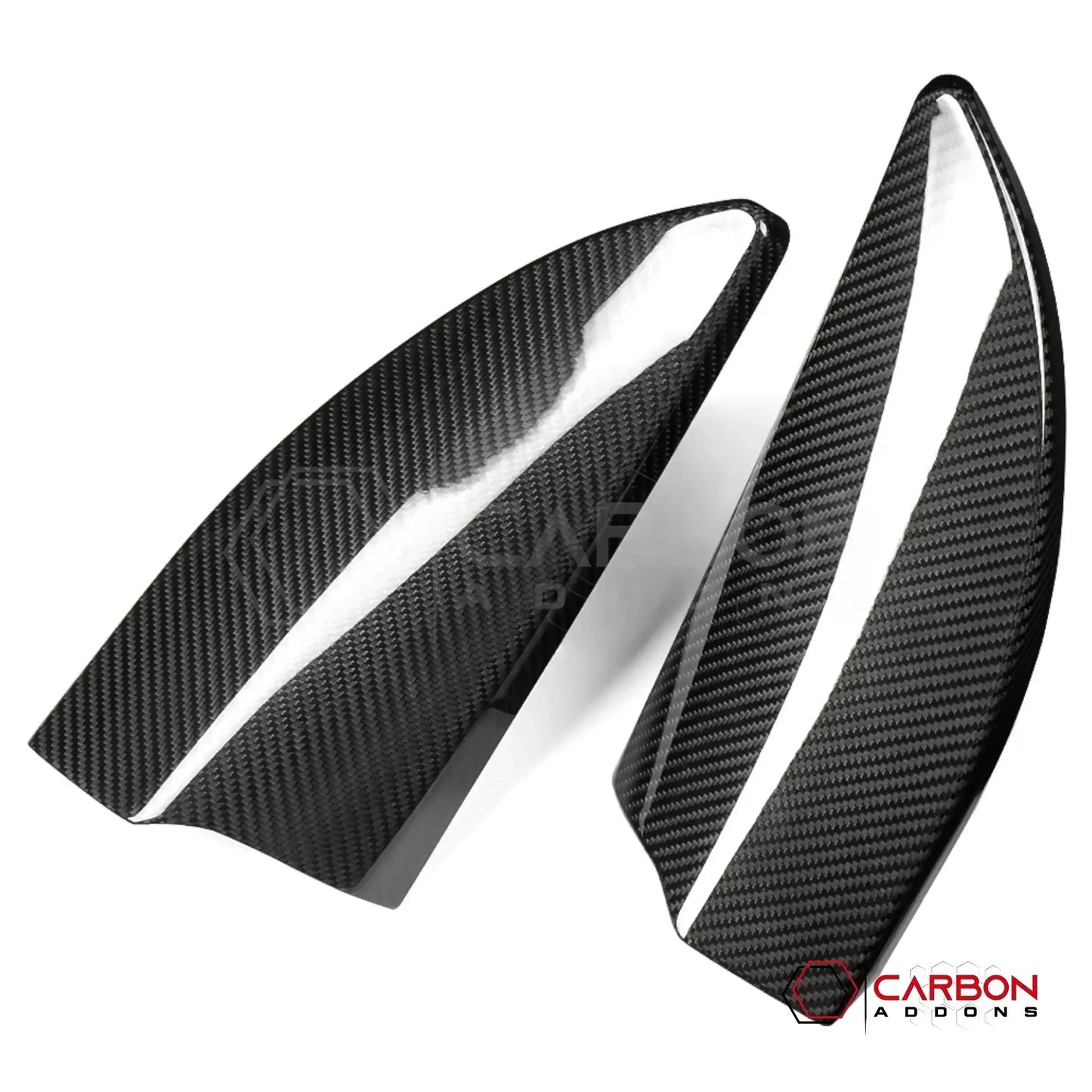 Real Carbon Fiber A-Pillar Speaker Trim Covers for 2021+ Ford F-150