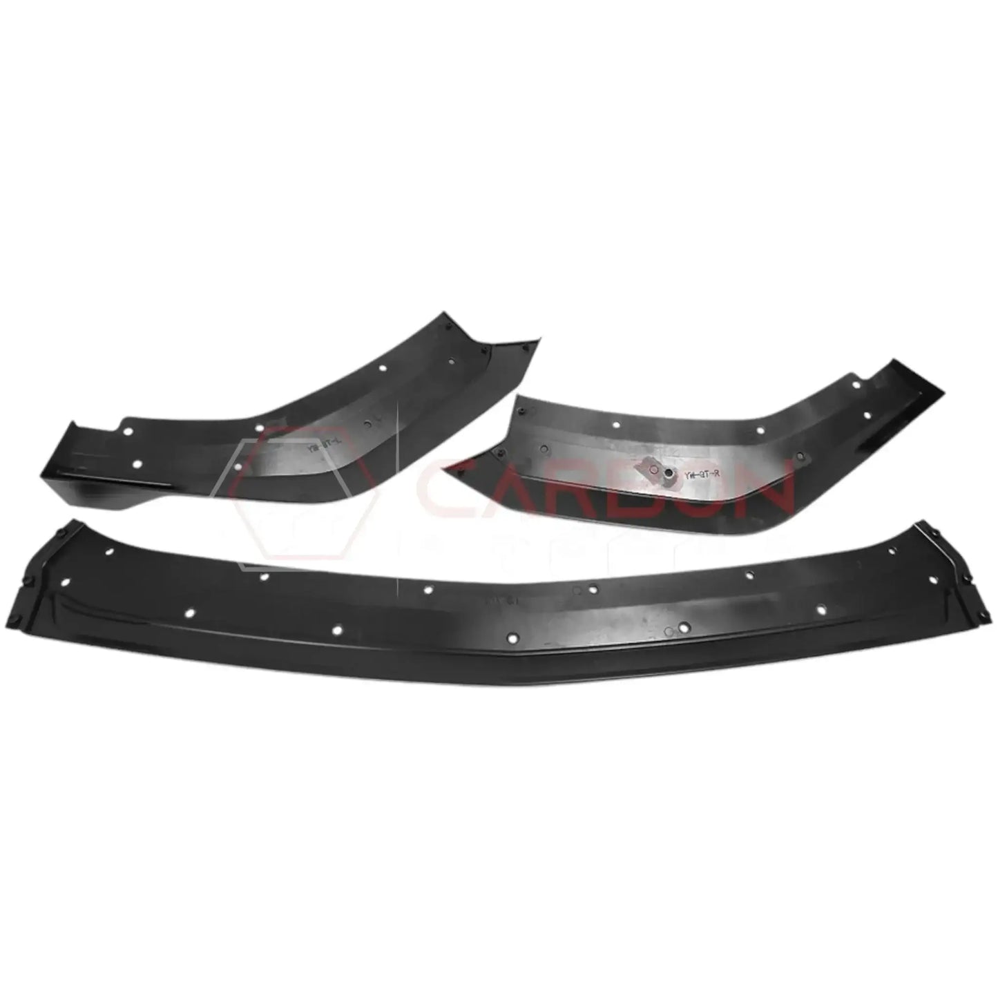 Front Lip Splitter Extensions for 2024+ Ford Mustang GT, EcoBoost & Dark Horse (3-Piece ABS Set)